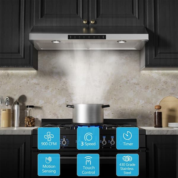 VIKIO 36 in. 900 CFM Ducted Under Cabinet Range Hood in VIKIO 36 in. 900 CFM Ducted Under Cabinet Range Hood in