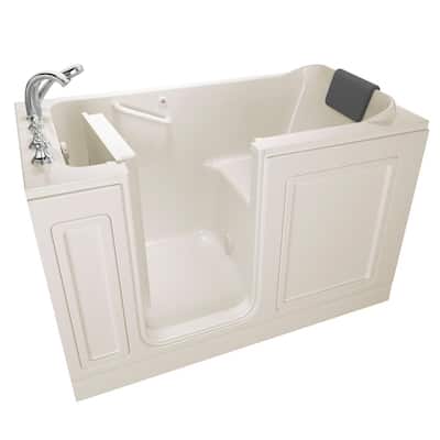 Acrylic Luxury Series 59.5 in. Walk-In Soaking Bathtub with Left Hand Drain in Linen