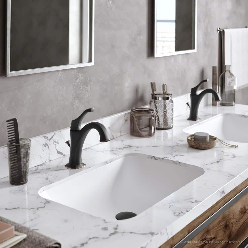 Arlo Oil Rubbed Bronze Single Handle Bathroom Faucet