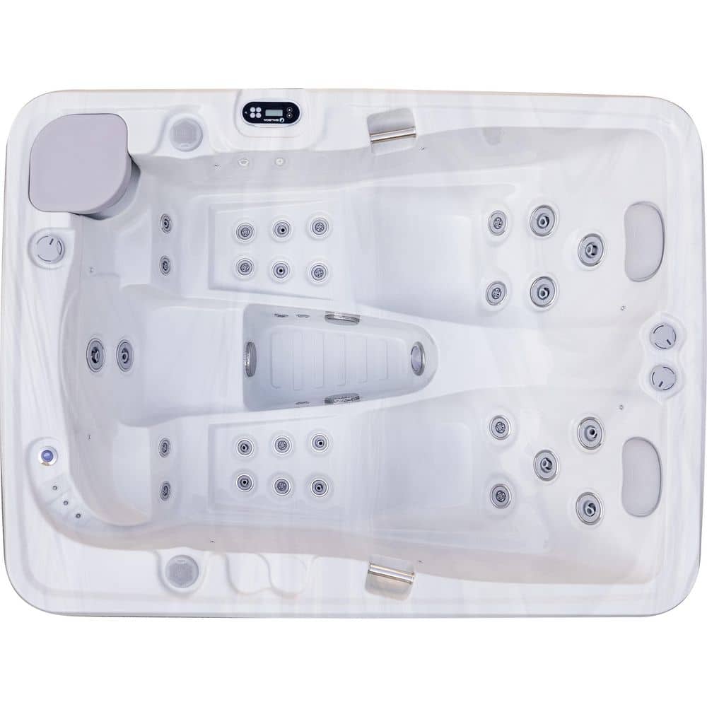 Luxury Spas Largo 3-Person 35-Jet Double Lounger Hot Tub with