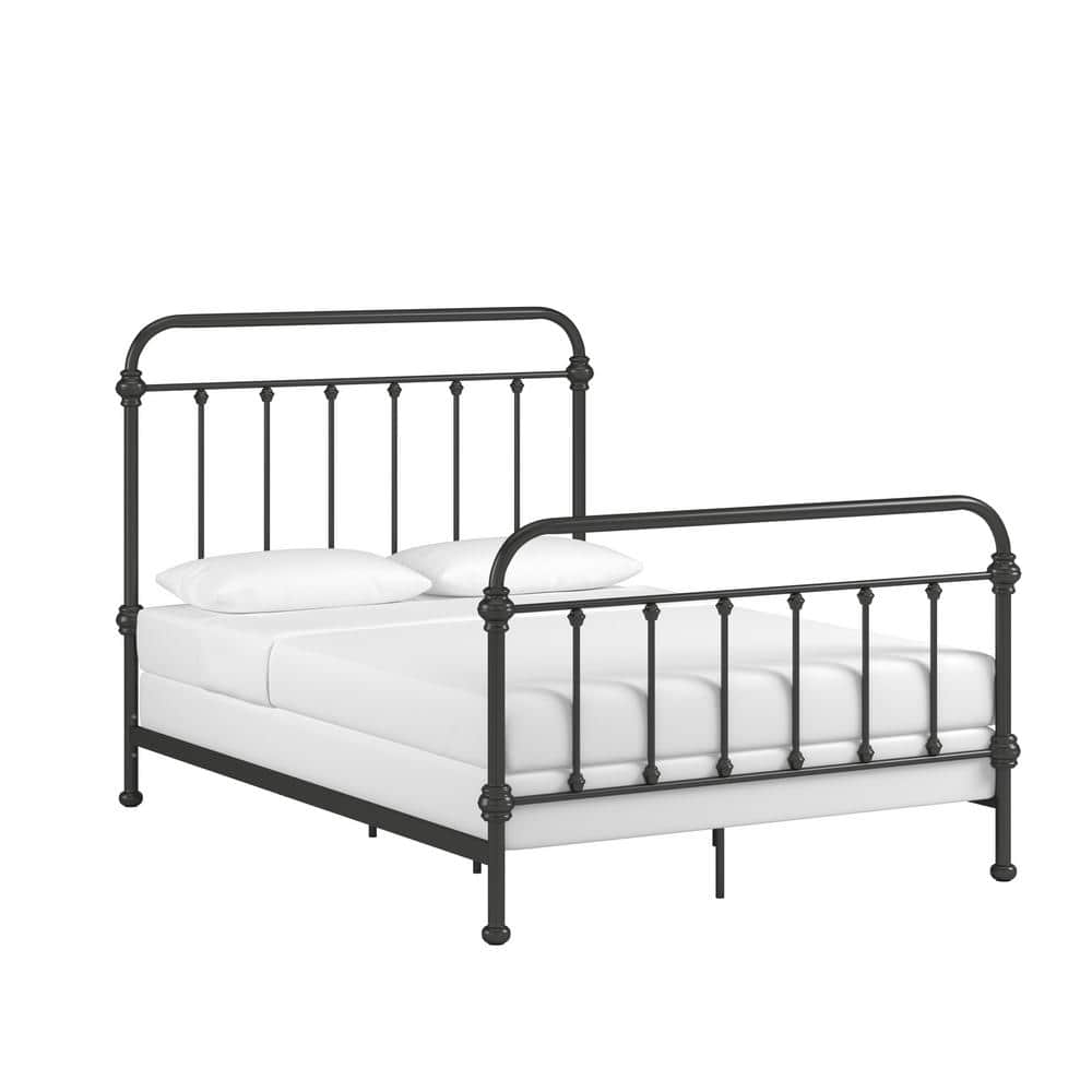 Dark Bronze Antique Graceful Victorian Metal Bed