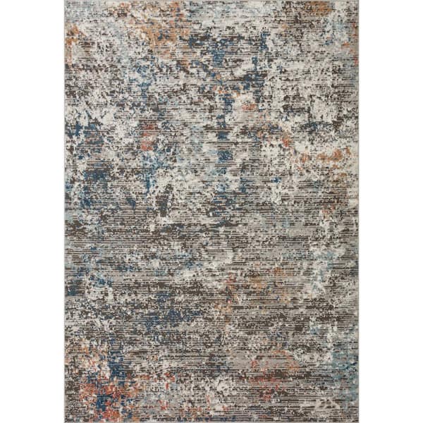 LOLOI II Bianca Granite/Multi 9 ft. 9 in. x 13 ft. 6 in. Contemporary Area Rug