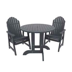 Muskoka 3-Pieces Round Bistro Recycled Plastic Outdoor Dining Set