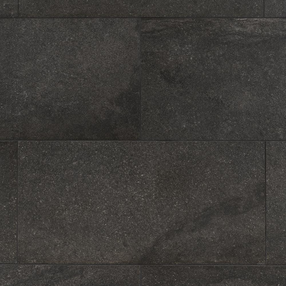 Ivy Hill Tile Dominion Charcoal Black 11.81 in. x 23.62 in. Matte ...