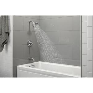Elmbrook 1-Handle 3-Spray Wall Mount Tub and Shower Faucet in Polished Chrome (Valve Included)