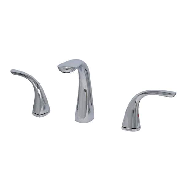 Lulani Kauai 8 in. Widespread 2-Handle Bathroom Faucet in Chrome