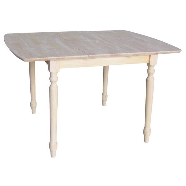 International Concepts Unfinished Turned Leg Dining Table K T36x 330t The Home Depot International Concepts Unfinished, Unfinished Dining Table Legs