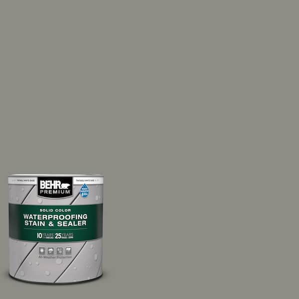 BEHR PREMIUM 1 qt. #N370-5 Incognito Solid Color Waterproofing Exterior Wood Stain and Sealer