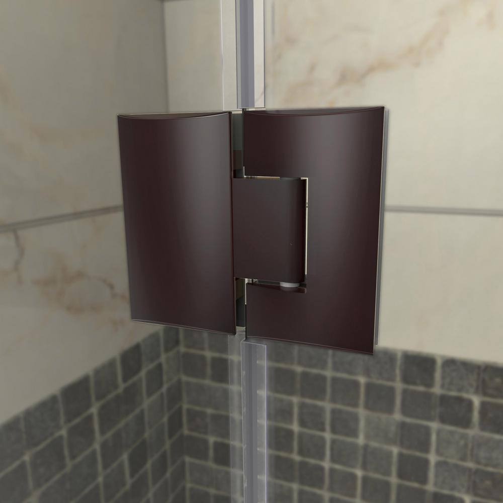 Prism Lux 40" Clear Glass Neo-Angle Shower Enclosure