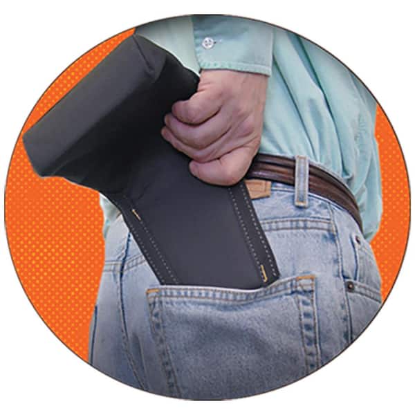 Rack-A-Tiers Butt Pouch Grande Tool Belt Holder Back Pocket Black Nylon 43095 
