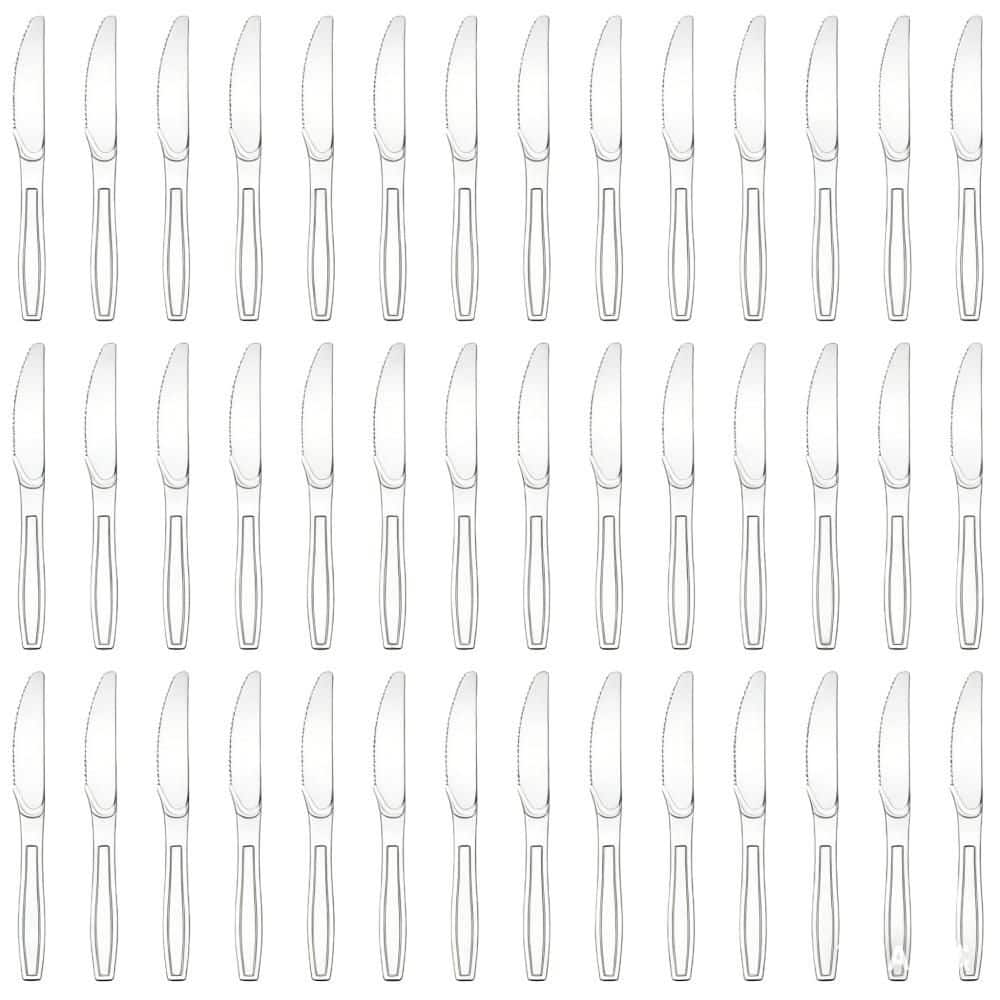 Disposable Plastic Knives with BPA-Free, Heat Resistant and Durable for Kitchen, Restaurant and Party, Clear (100-Pack) price history on PriceWatchPro