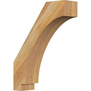 4''W x 14''D x 18''H Imperial Rough Sawn Knee Brace, Western Red Cedar