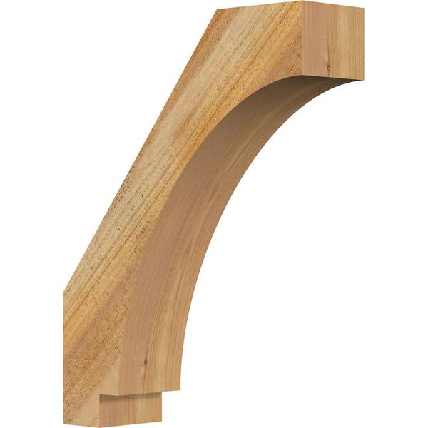 Ekena Millwork 4"W x 14"D x 18"H Imperial Rough Sawn Knee Brace, Western Red Cedar