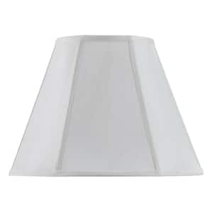 16 in. White Vertical Piped Basic Empire Lamp Shade