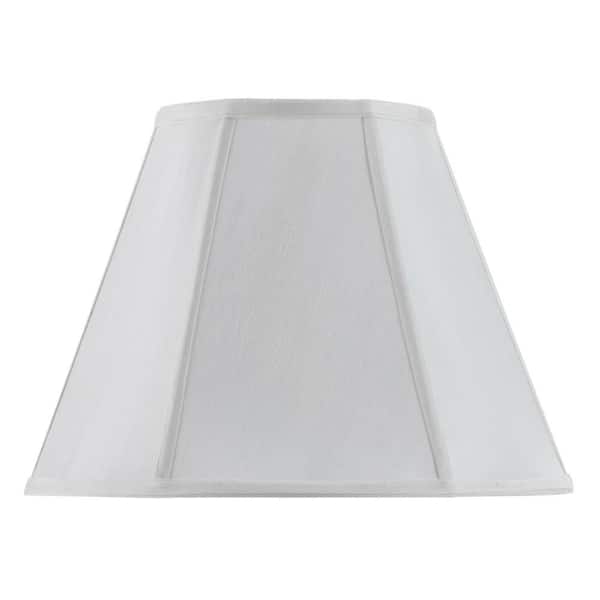 CAL Lighting 12 in. White Fabric Shade SH-8106/16-WH - The Home Depot