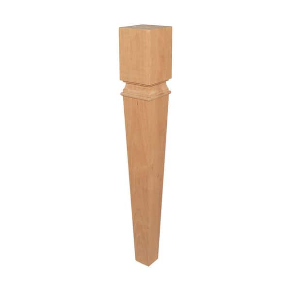 American Pro Decor 35-1/2 in. x 5 in. Unfinished North American Solid Cherry Kitchen Island Leg