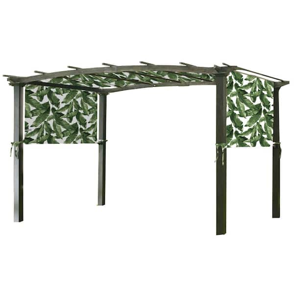 Garden Winds Universal Replacement Canopy Top Cover in Palm for Metal Pergola Frame