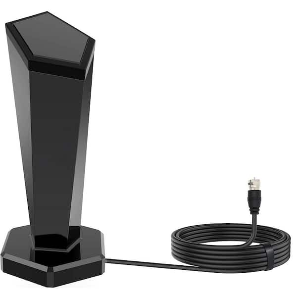 EKIEUDL Digital Indoor TV Antenna 450 Plus Mile Range 360° Long Range Reception HDTV 8K 4K 1080p Support 10 ft. Coax Cable