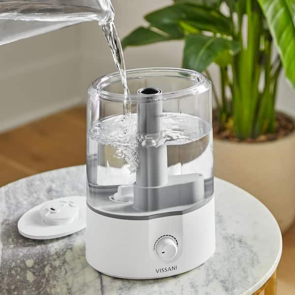 Vissani 1 Gal. Ultrasonic Humidifier 360 Degree Turning Dual