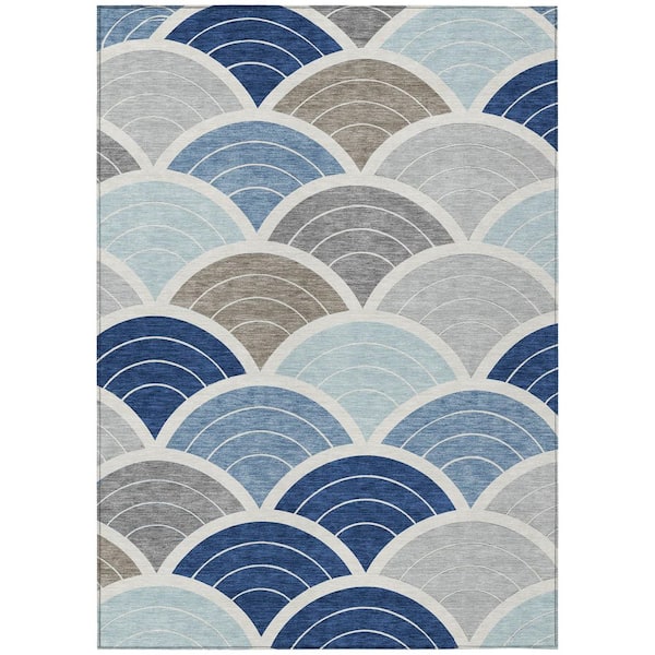 Chantille Machine Washable Indoor/Outdoor Abstract ACN3095 Baltic 10 ft. x 14 ft. Area Rug