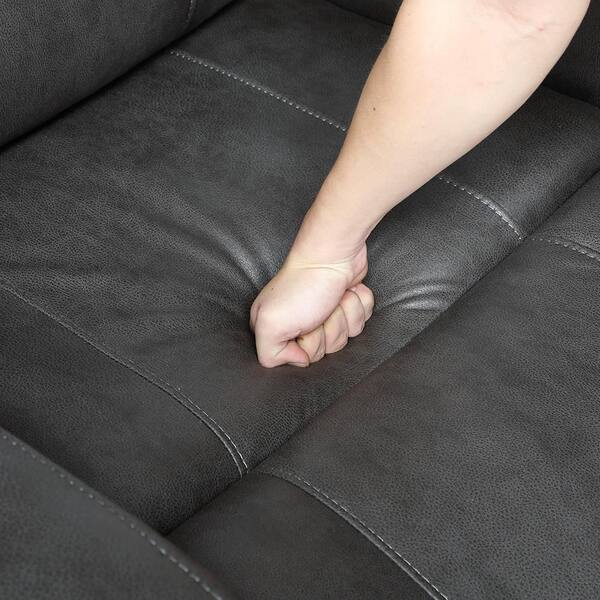 Lazzara Cadmus 72 in W Microfiber Fabric 2-Seater Manual Double