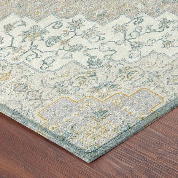 Chantille Machine Washable Indoor/Outdoor Abstract ACN2486 Ivory 10 ft. x 14 ft. Area Rug