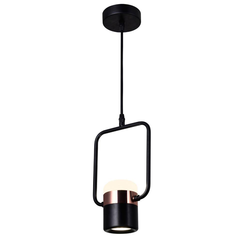Black Glass LED Mini Pendant Light