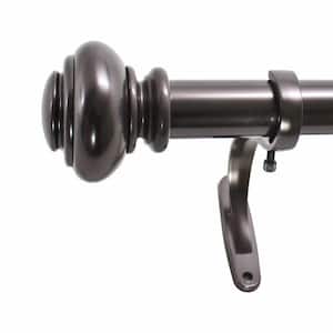 Urn 18 in. - 36 in. Adjustable Curtain Rod 1 in. in Bronze with Finial