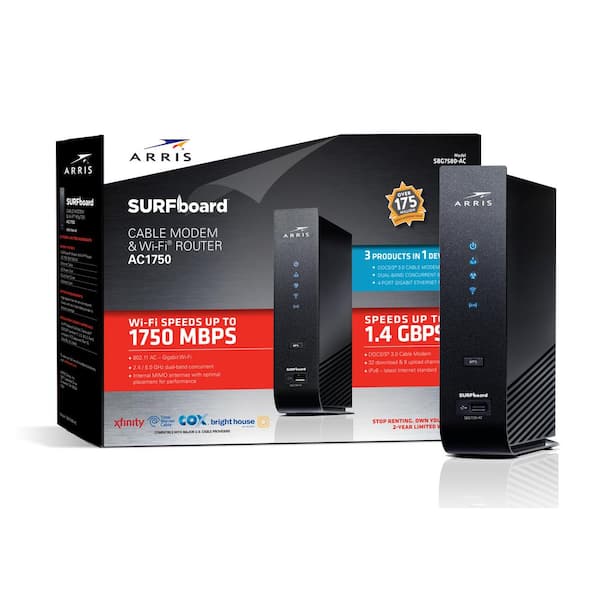 ARRIS SURFboard Cable Modem and Wi-Fi Router SBG7580-AC