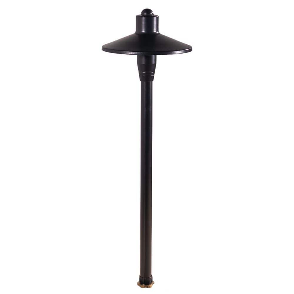 Low Voltage Black Hardwired Brass Classic Path Light with 2W LED Bulb & Stake price history on PriceWatchPro