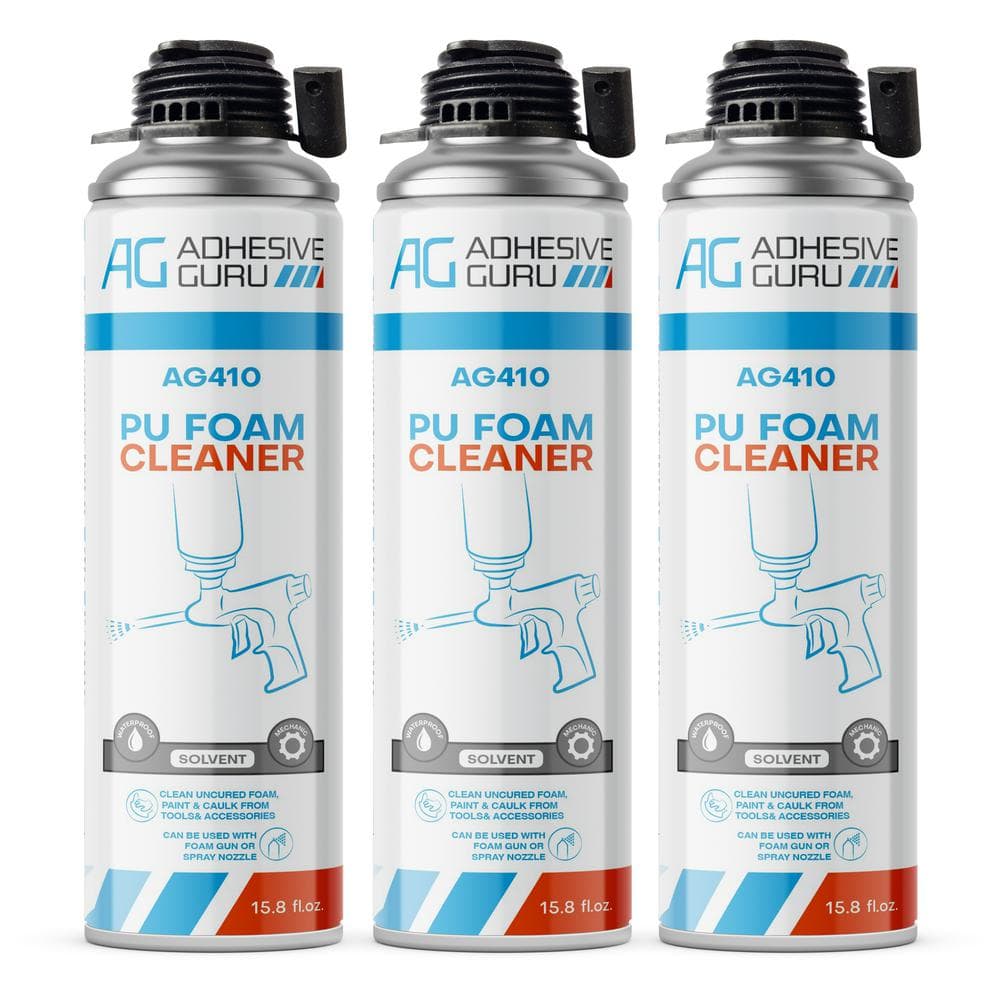AG410 15.8 fl oz Foam Dispensing Gun Cleaner for Insulation PU Foams (3 pac