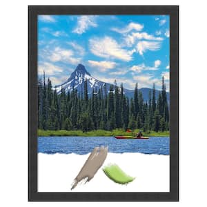 Mezzanotte Black Wood Picture Frame Opening Size 18x24 in.