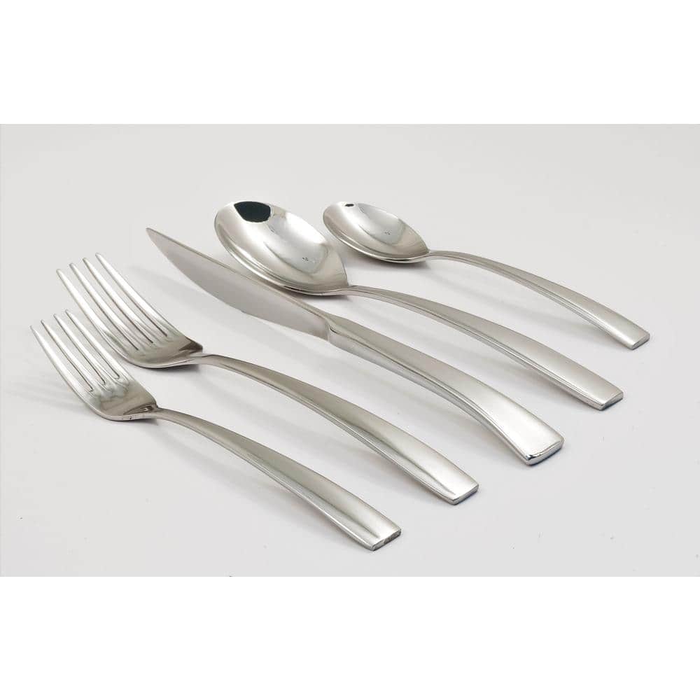 President 42-Piece Stainless Steel Flatware Set with Mirror Finish