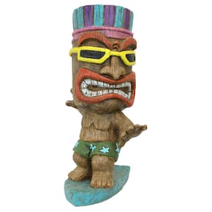 13.5 in. H Kahuna Tiki Surfer Dude Statue