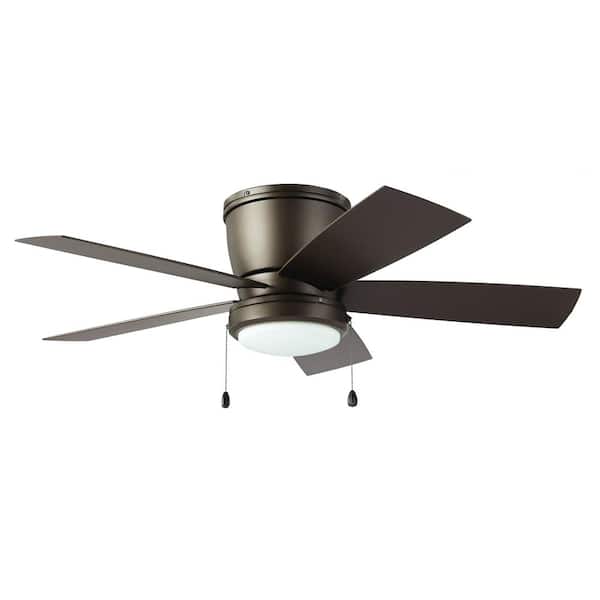 Arleigh 44 in. Indoor/Outdoor Wet Rated Espresso Bronze Low Profile Ceiling Fan with Integrated LED Included