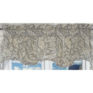 Artissimo 15 in. L Cotton Lined Duchess Filler Valance in Pewter