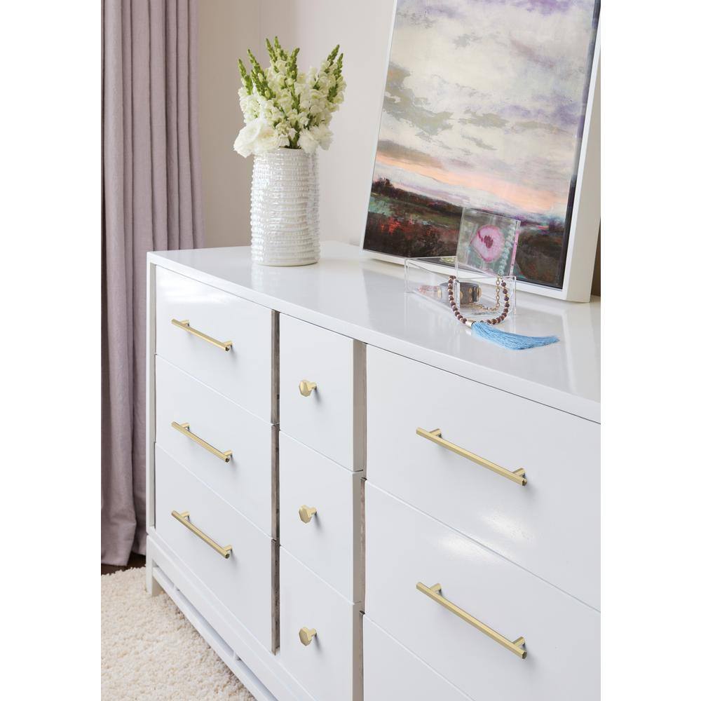Golden Champagne Modern Bar Cabinet Pull with Mounting Hardware