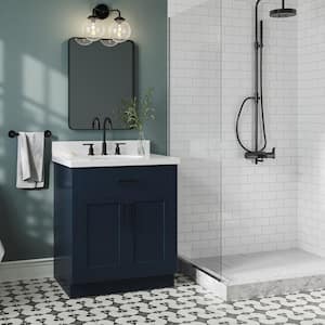 Hepburn 30 in. W x 21.5 in. D x 34.5 in. H Bath Vanity Cabinet without Top in Midnight Blue