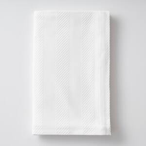 Griffith White Solid Supima Cotton Full Woven Blanket