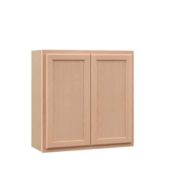 Recessed Panel 30 in. W x 12 in. D x 30 in. H Assembled Wall Kitchen Cabinet in Unfinished