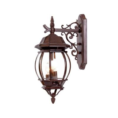 Acclaim Lighting Chateau Collection 1-Light Matte Black Outdoor Wall ...