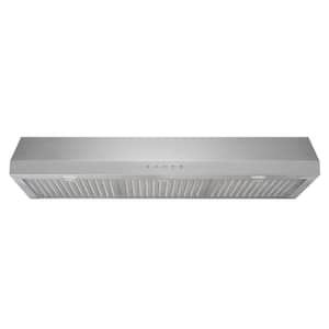 Cenza 36 in. 340 CFM Convertible Under Cabinet Range Hood in Stainless Steel with Electronic Touch Controls and Filter