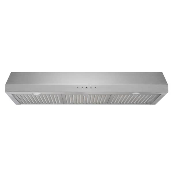 Vissani Cenza 36 in. 340 CFM Convertible Under Cabinet Range Hood in ...