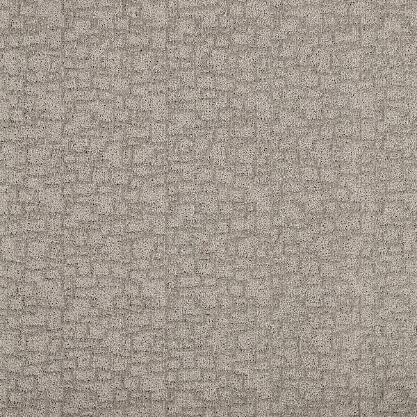 Lifeproof with Petproof Technology Painted Picture - Artistic-Gray 12 ft. 45 oz. Triexta PET Pattern Installed Carpet