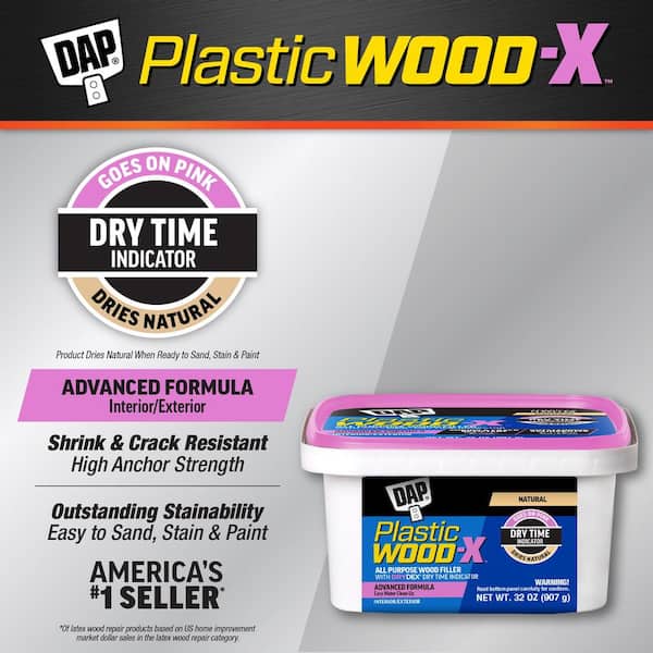 Plastic Wood-X with DryDex 32 oz. Natural All-Purpose Wood Filler