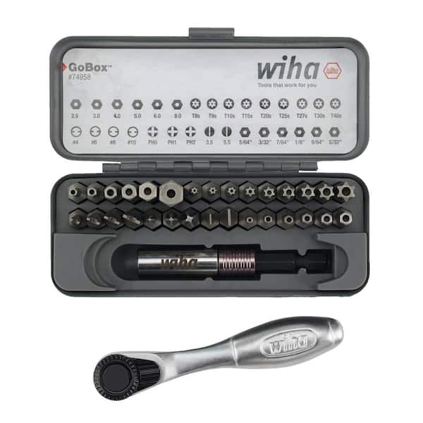 Wiha GoBox Security Bit Screwdriver with Mini Ratchet (32-Piece