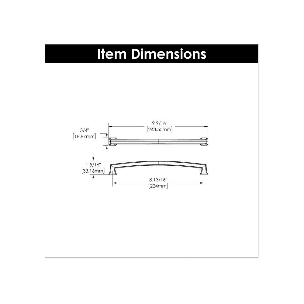 Brushed Nickel Modern Cabinet Handle with Mounting Hardware