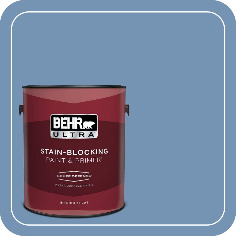 1 gal. #580D-5 Ocean Ridge Extra Durable Flat Interior Paint & Primer price history on PriceWatchPro
