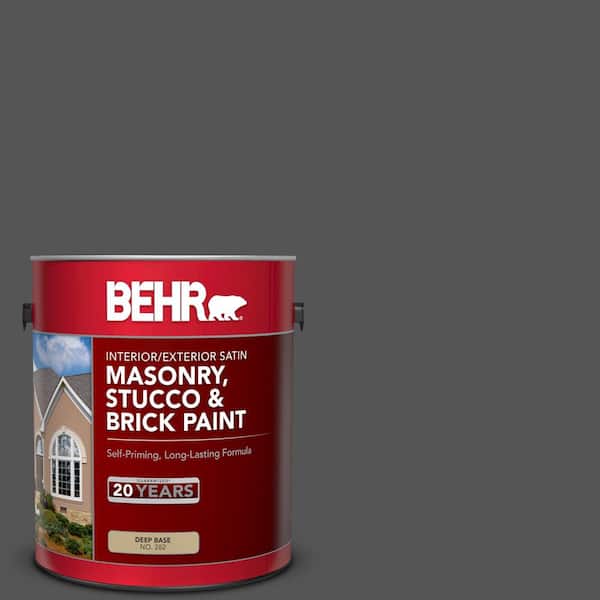 BEHR 1 gal. PPU2501 Carbon Copy Satin Interior/Exterior Masonry