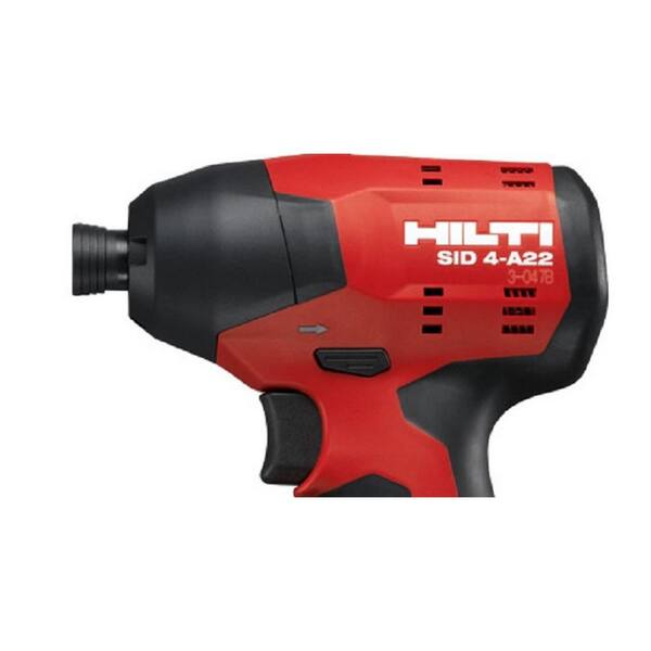 Hilti 22-Volt Lithium-Ion 1/4 in. Hex Cordless Brushless SID Hilti 22-Volt Lithium-Ion 1/4 in. Hex Cordless Brushless SID